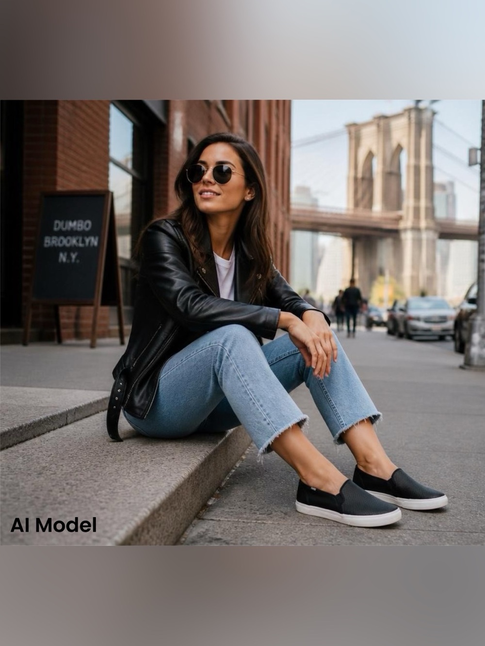Keds‎ Black Slip-On Perforated Sneakers with White Sole